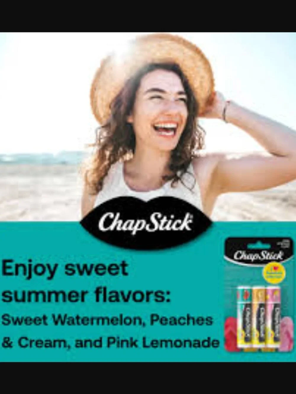 🌈4/$20 NIP ChapStick I Love Summer Collection Lip Variety 3 Pack Trio Set